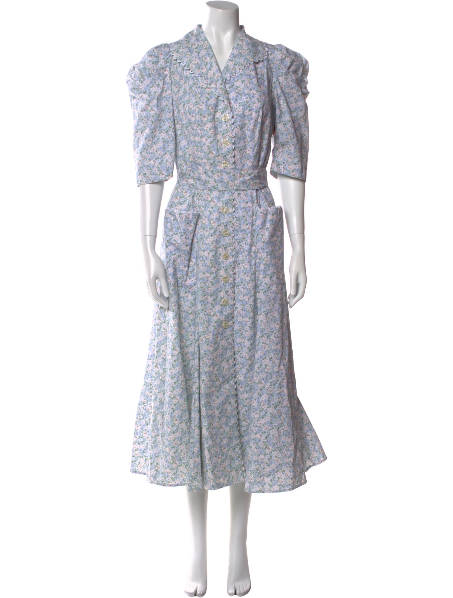 Lena Hoschek Floral Print Long Dress w/ Tags