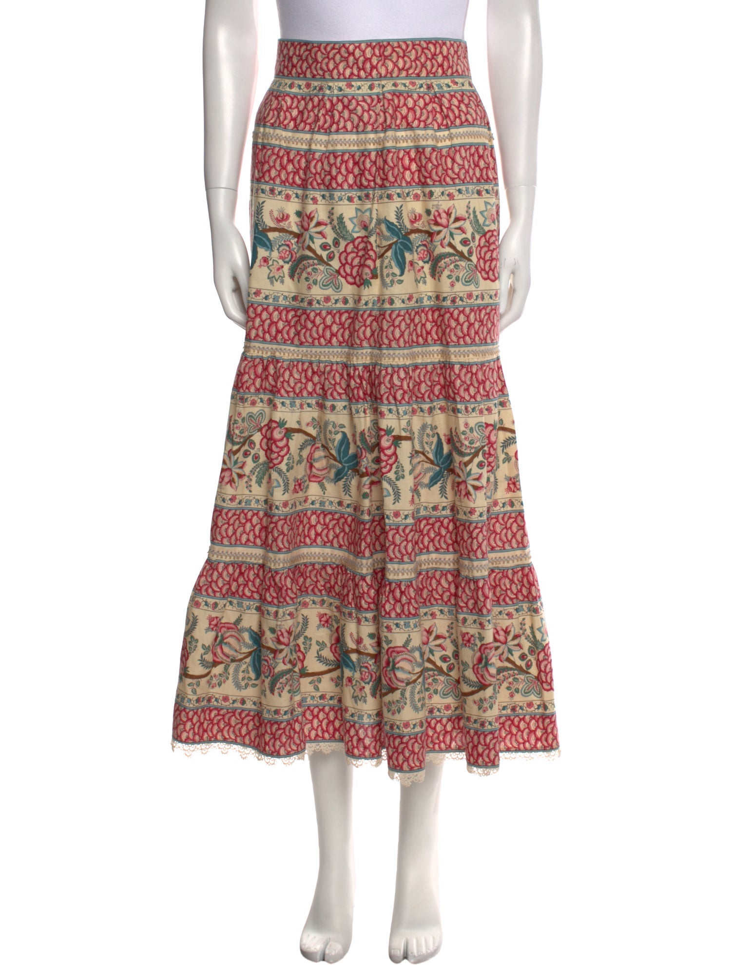 Lena Hoschek Printed Midi Length Skirt