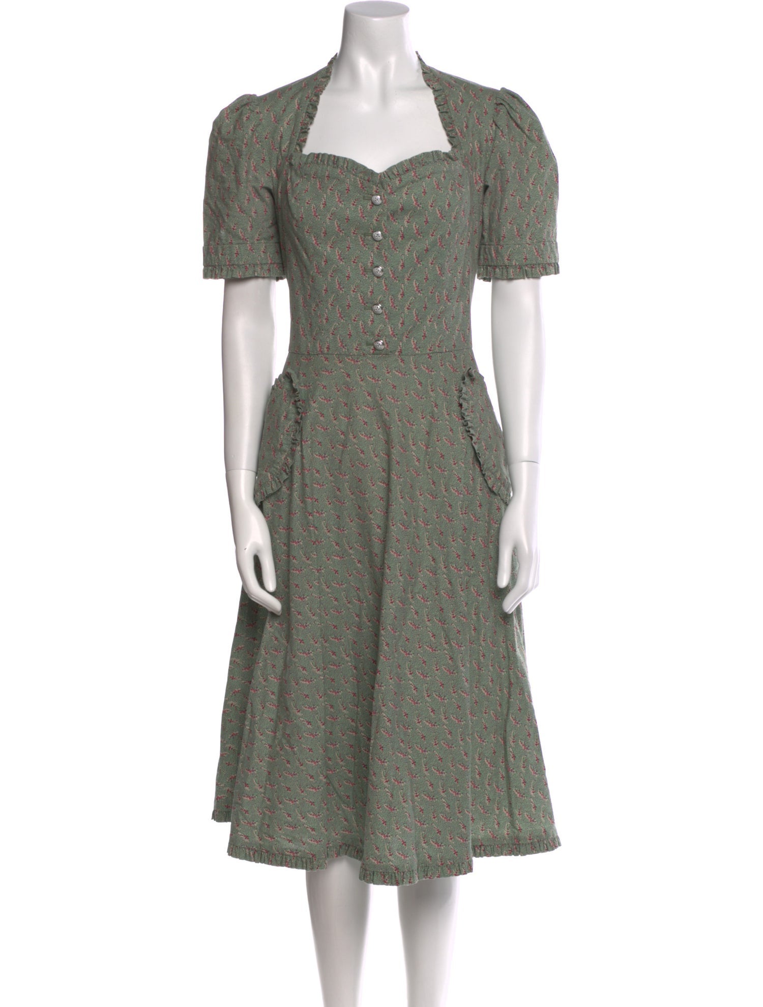 Lena Hoschek Printed Midi Length Dress