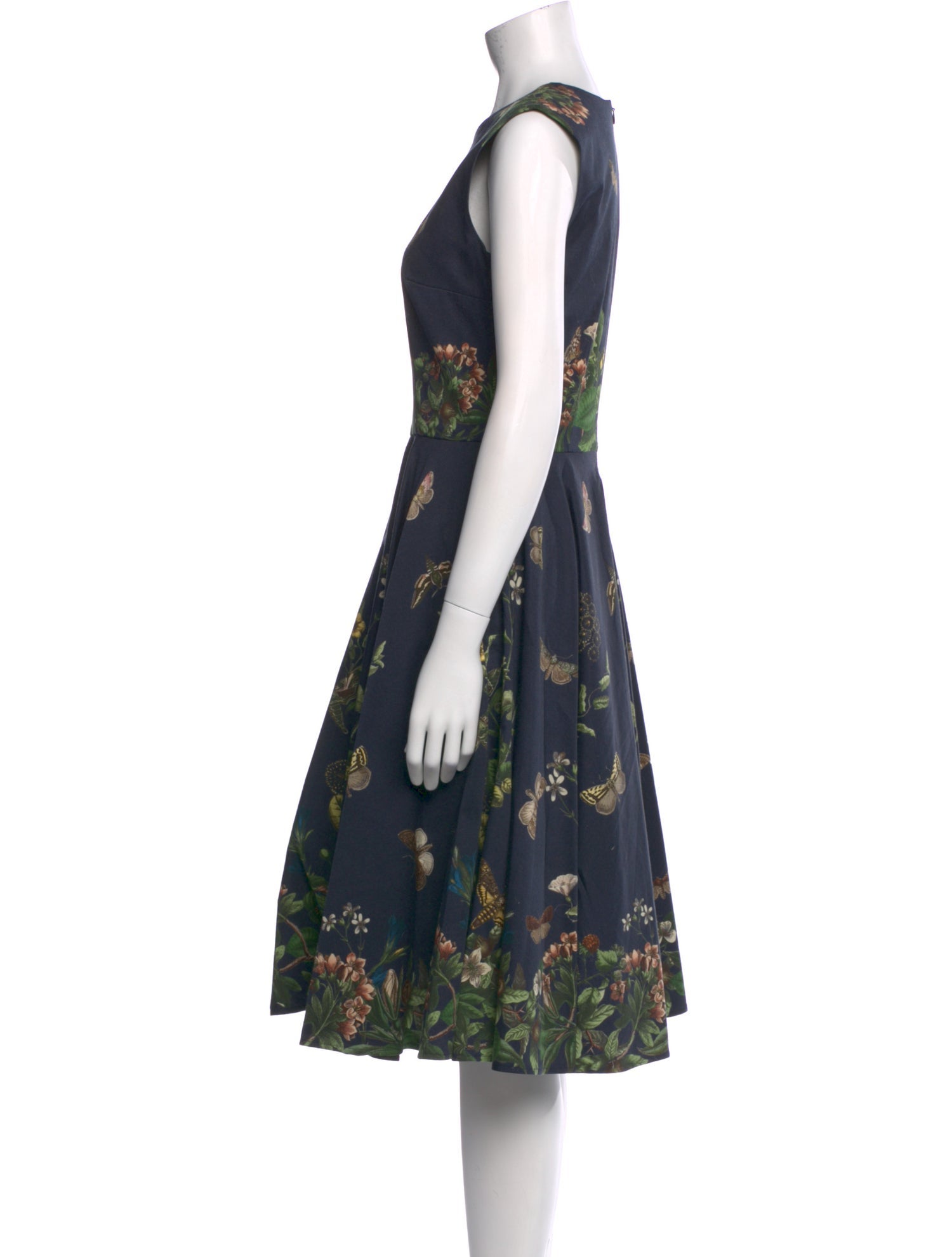 Lena Hoschek Floral Print Midi Length Dress