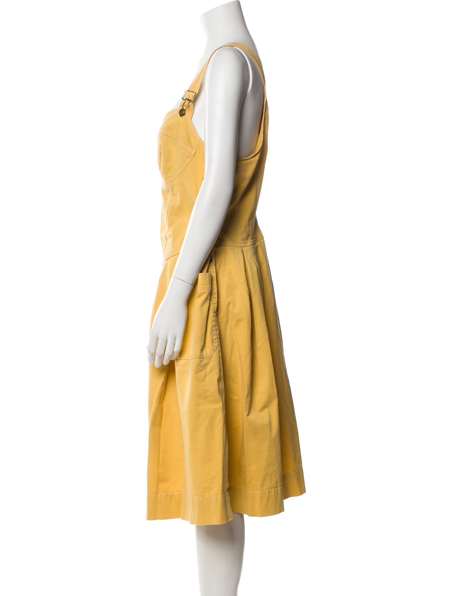 Lena Hoschek Square Neckline Midi Length Dress