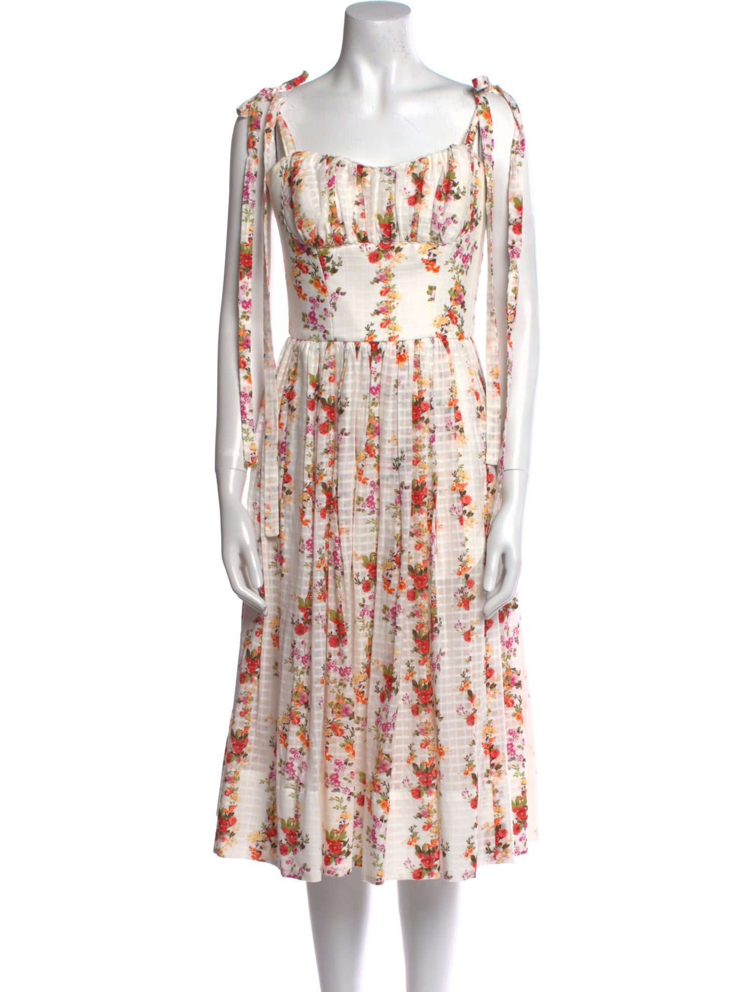 Lena Hoschek Floral Print Knee-Length Dress