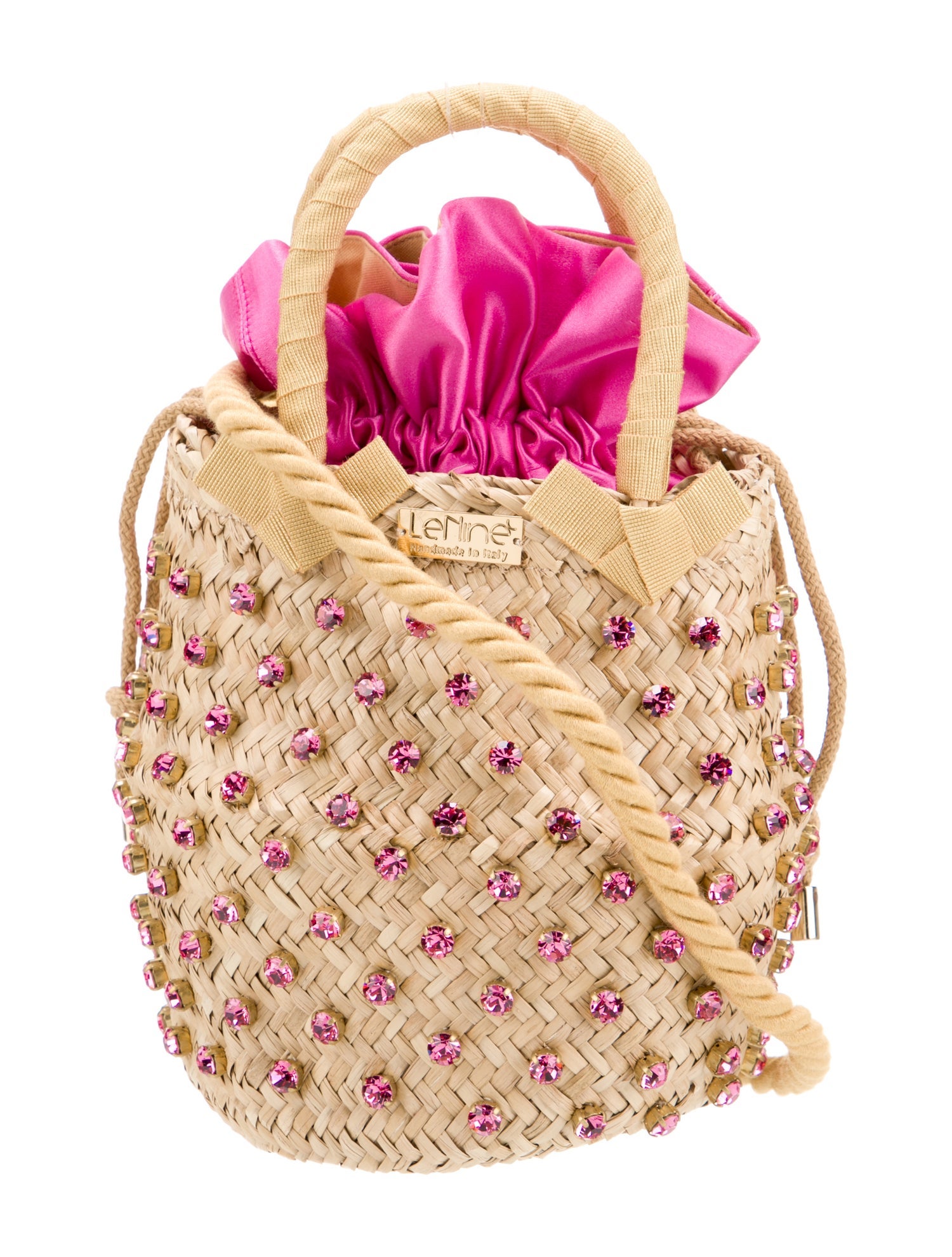 Le Nine Straw Bucket Bag