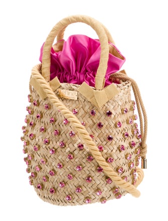 Le Nine Straw Bucket Bag
