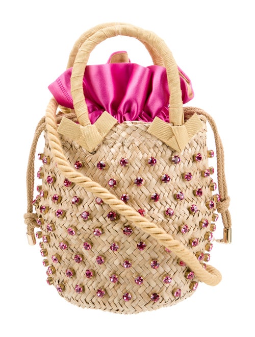 Le Nine Straw Bucket Bag