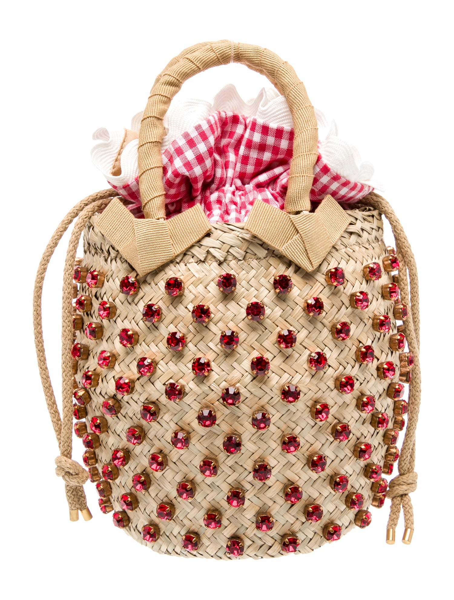 Le Nine Straw Bucket Bag