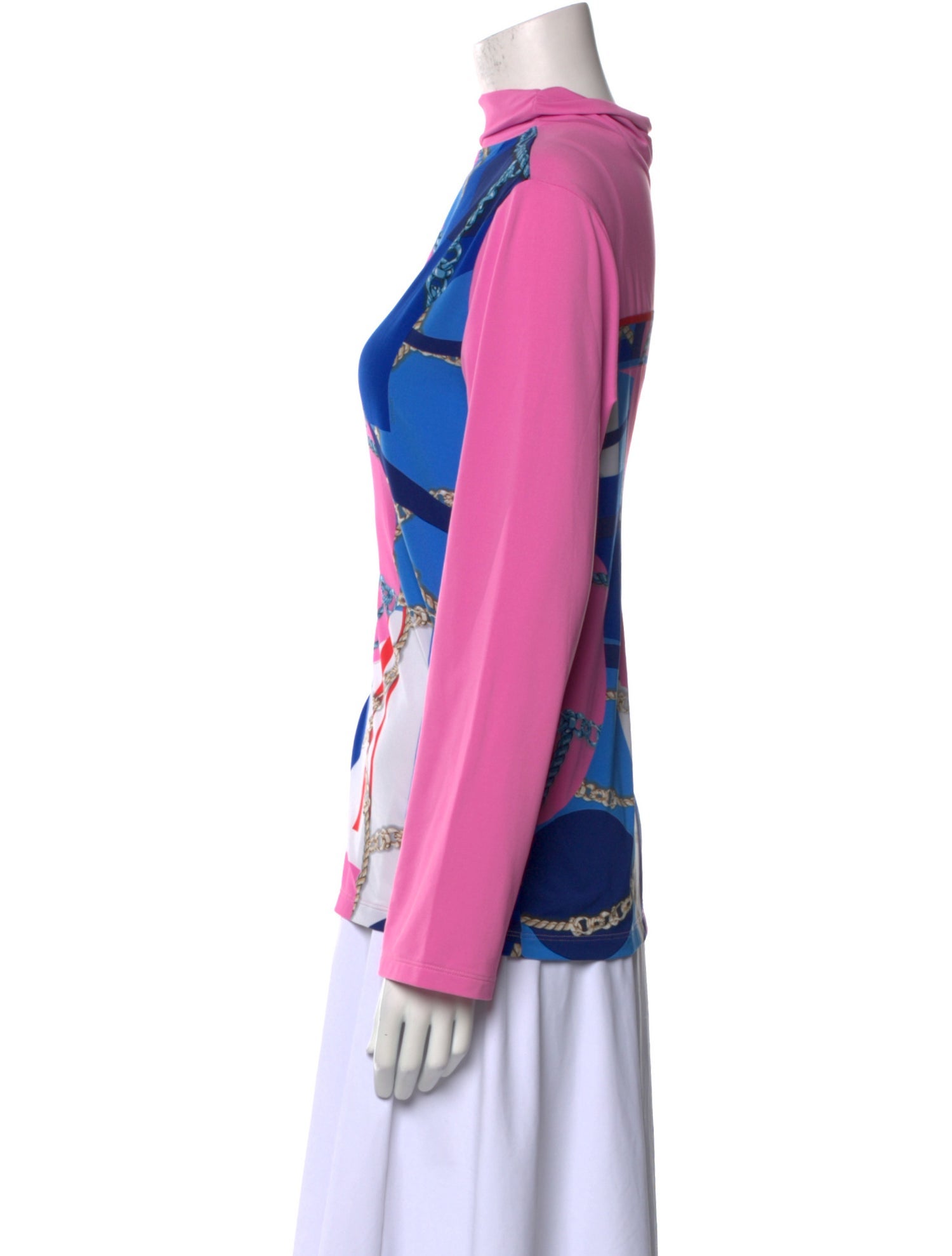 Leonard Graphic Print Mock Neck Sweatshirt