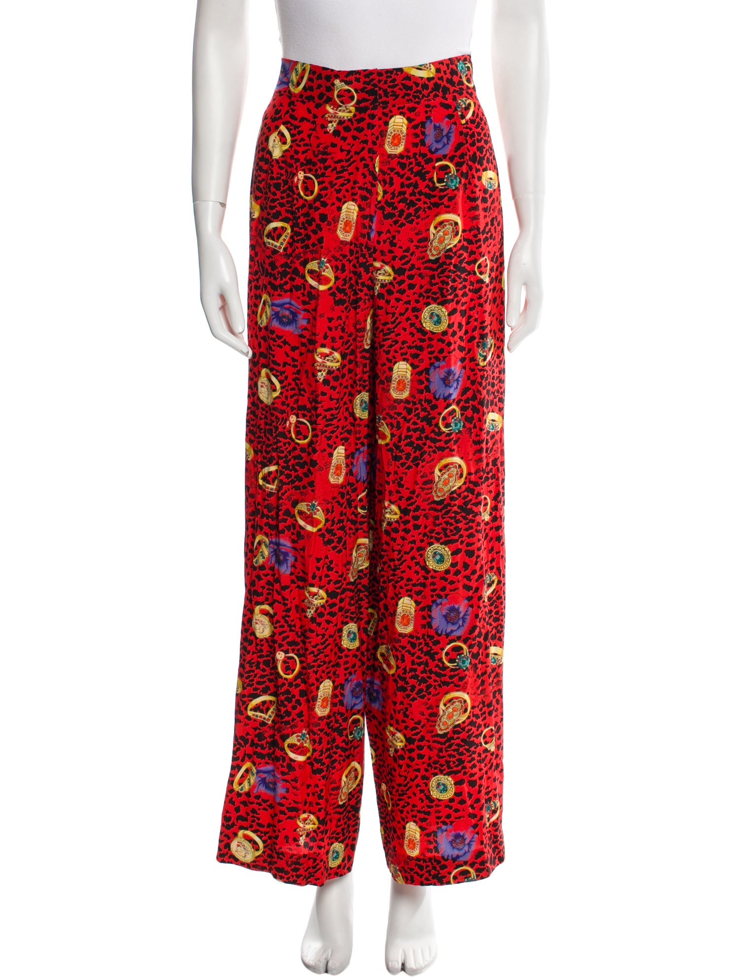 Leonard Animal Print Wide Leg Pants