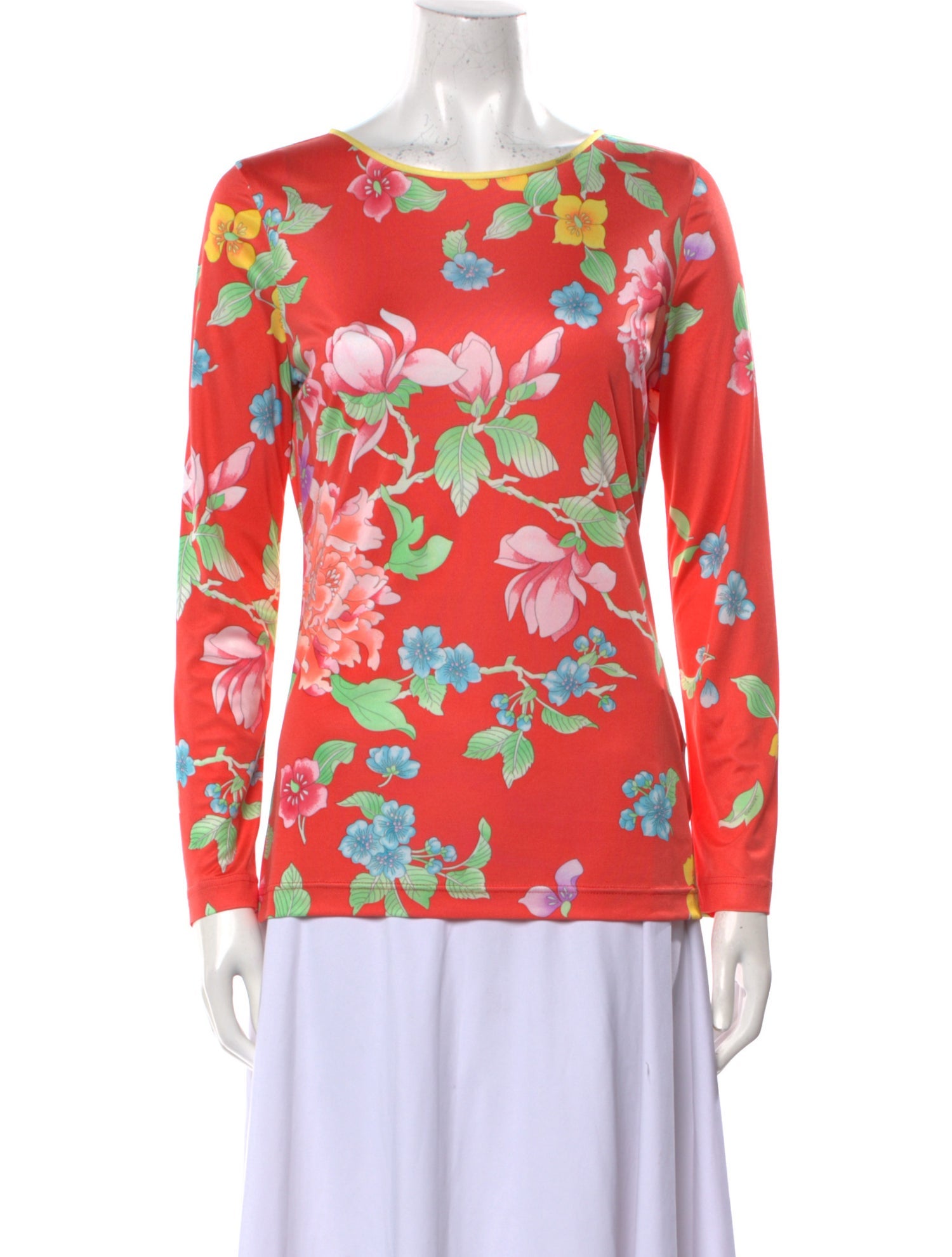 Leonard Silk Floral Print Sweatshirt
