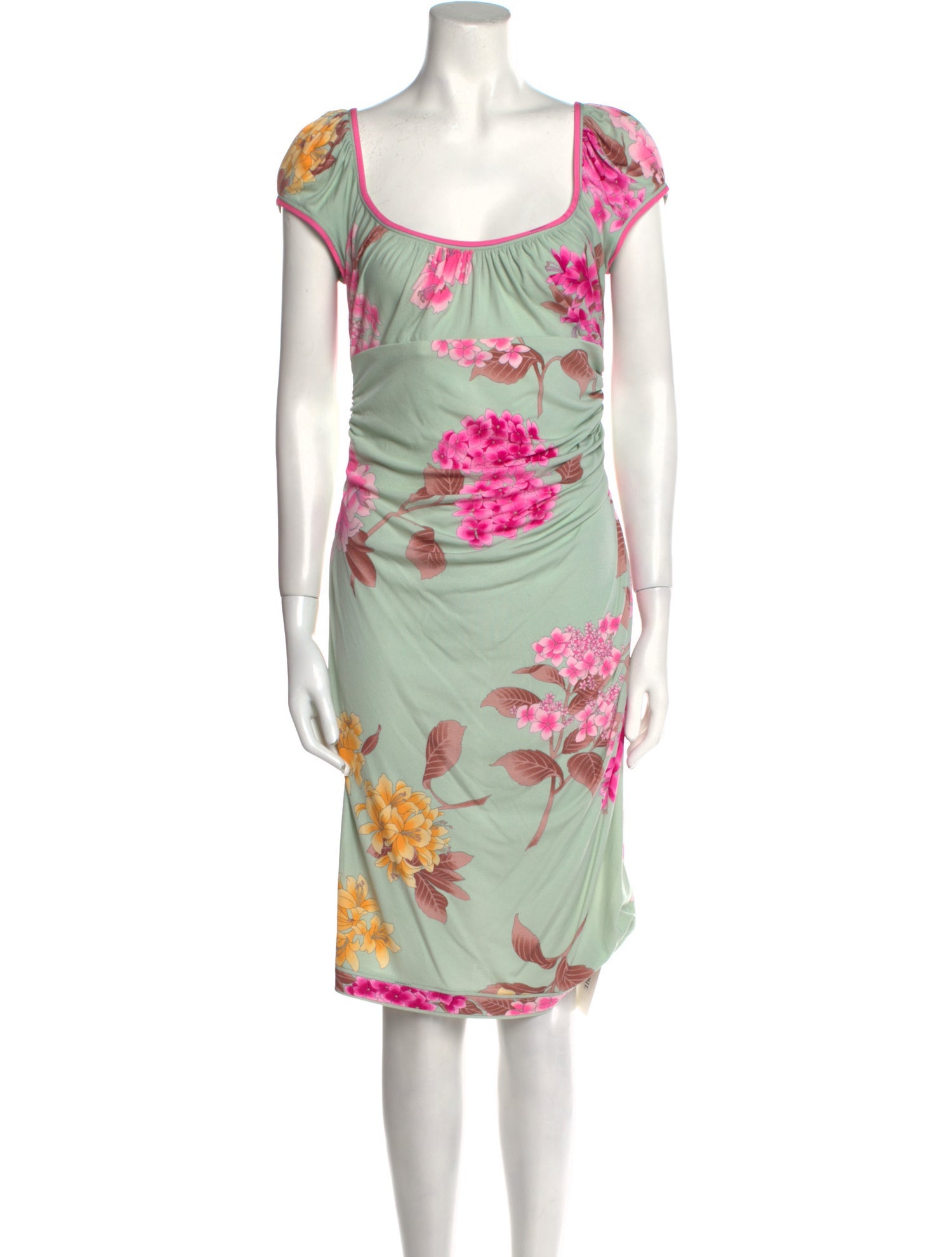 Leonard Silk Knee-Length Dress