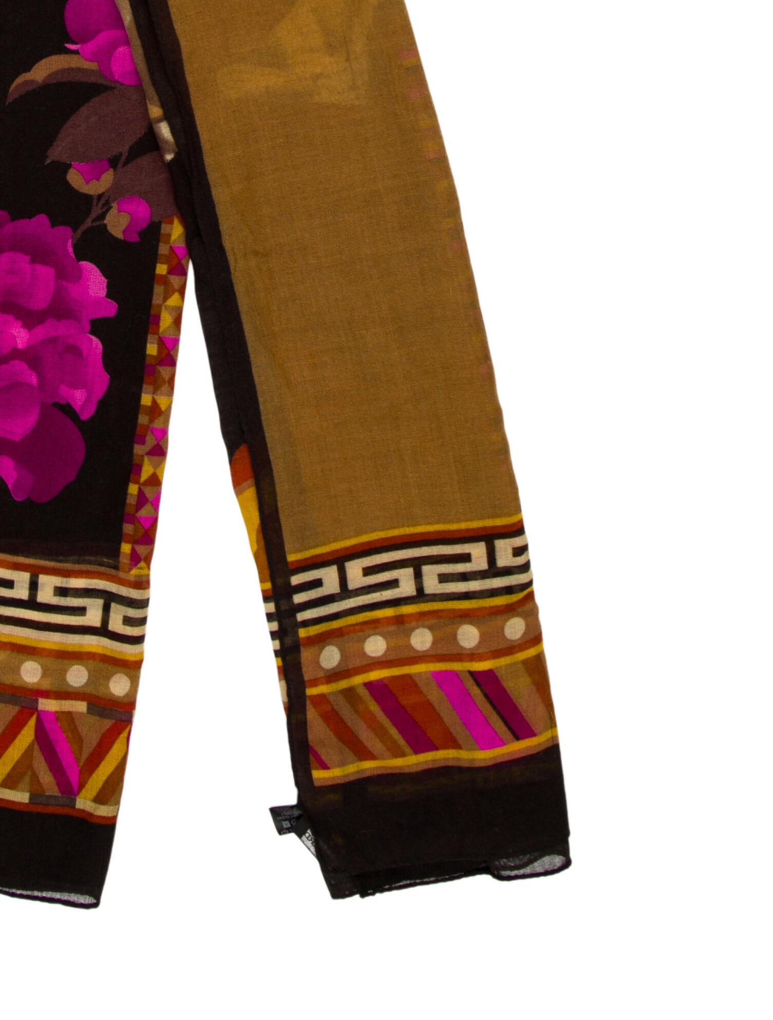 Leonard Wool Floral Print Shawl