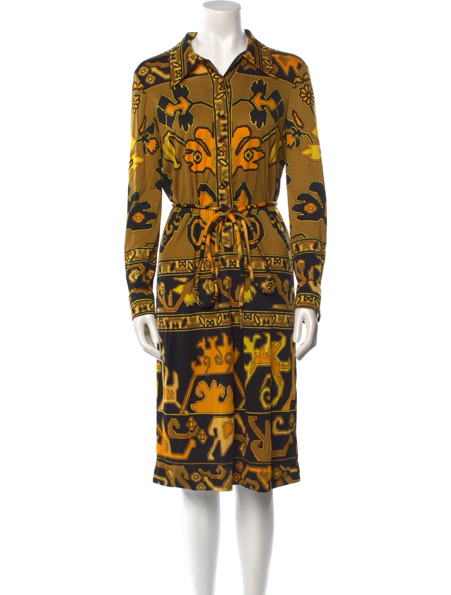 Leonard Printed Knee-Length Dress