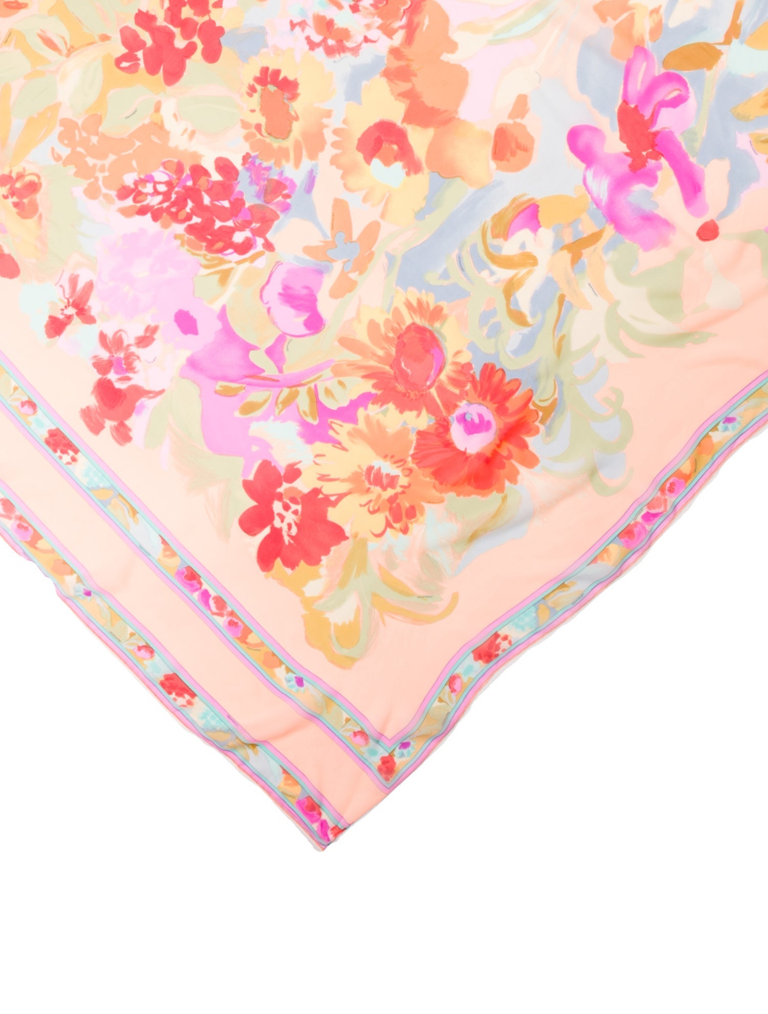 Leonard Silk Floral Print Scarf