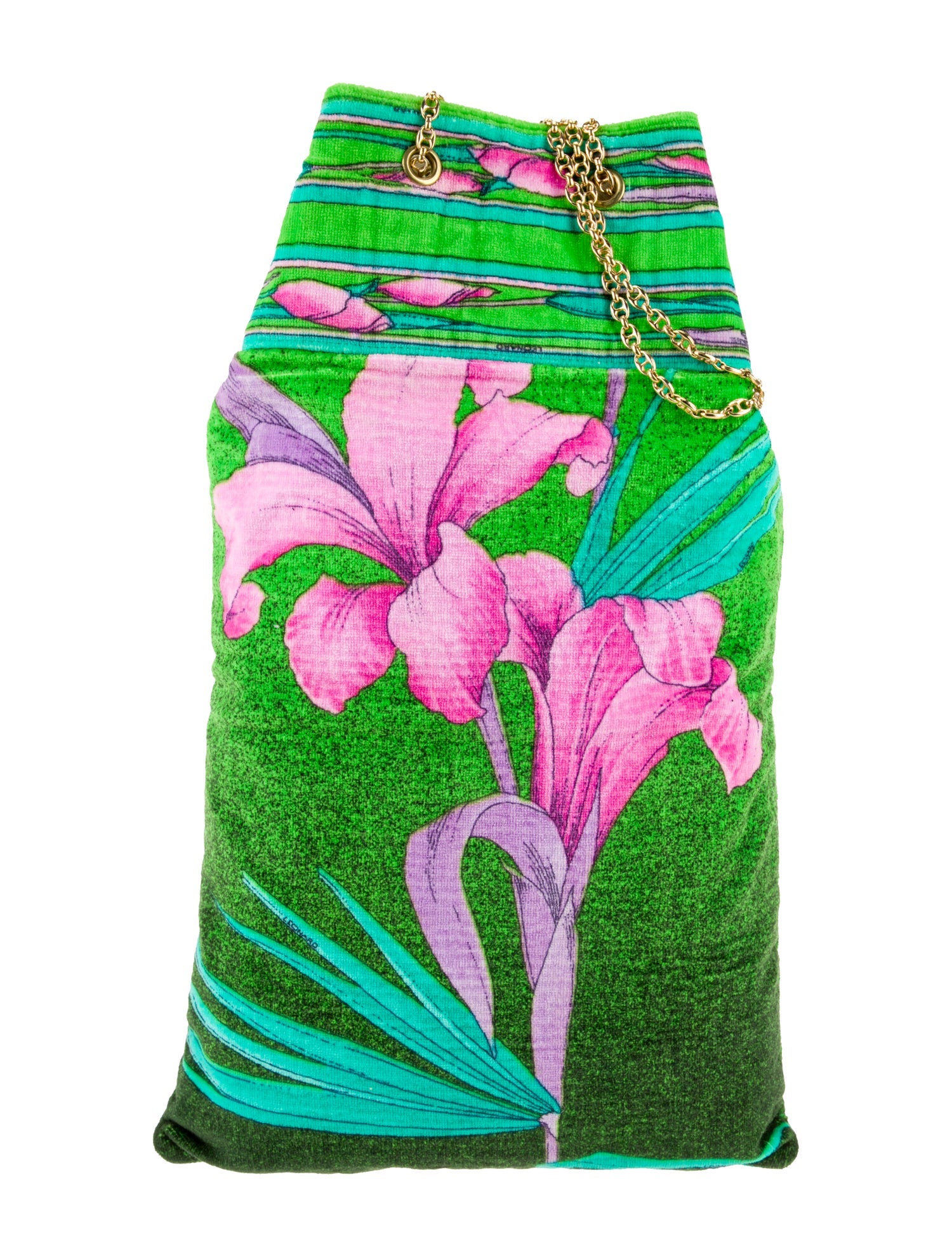 Leonard Terry Cloth Bucket Bag