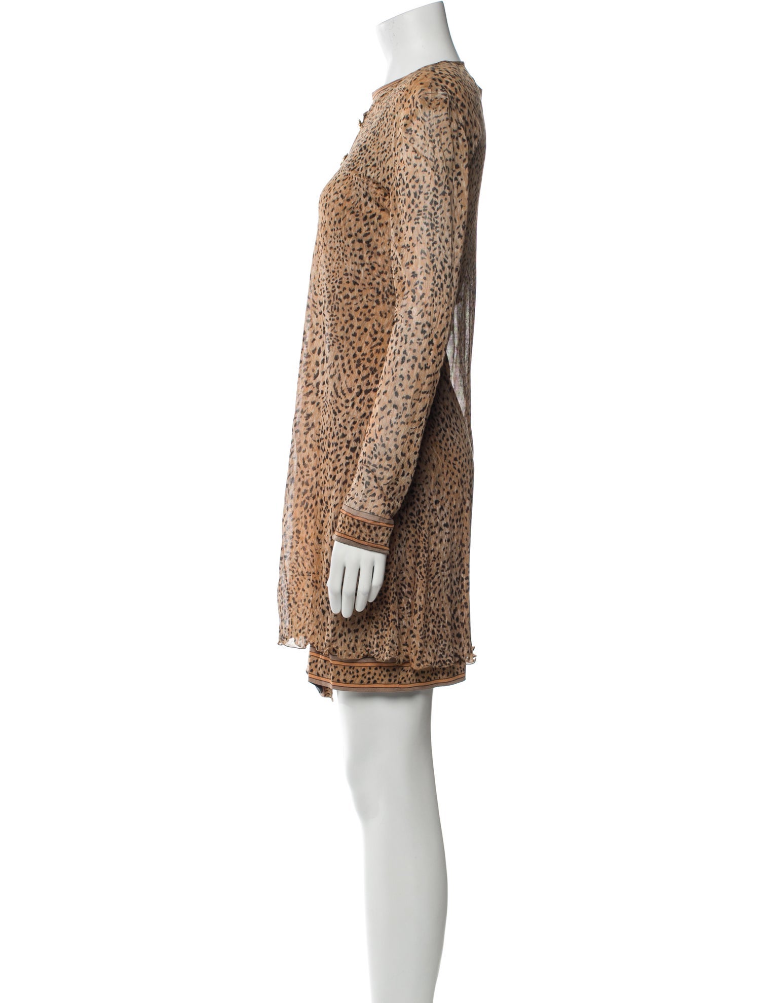 Leonard Silk Animal Print Dress Set