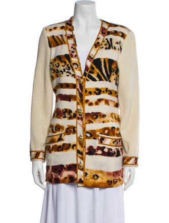 Leonard Wool Animal Print Vest