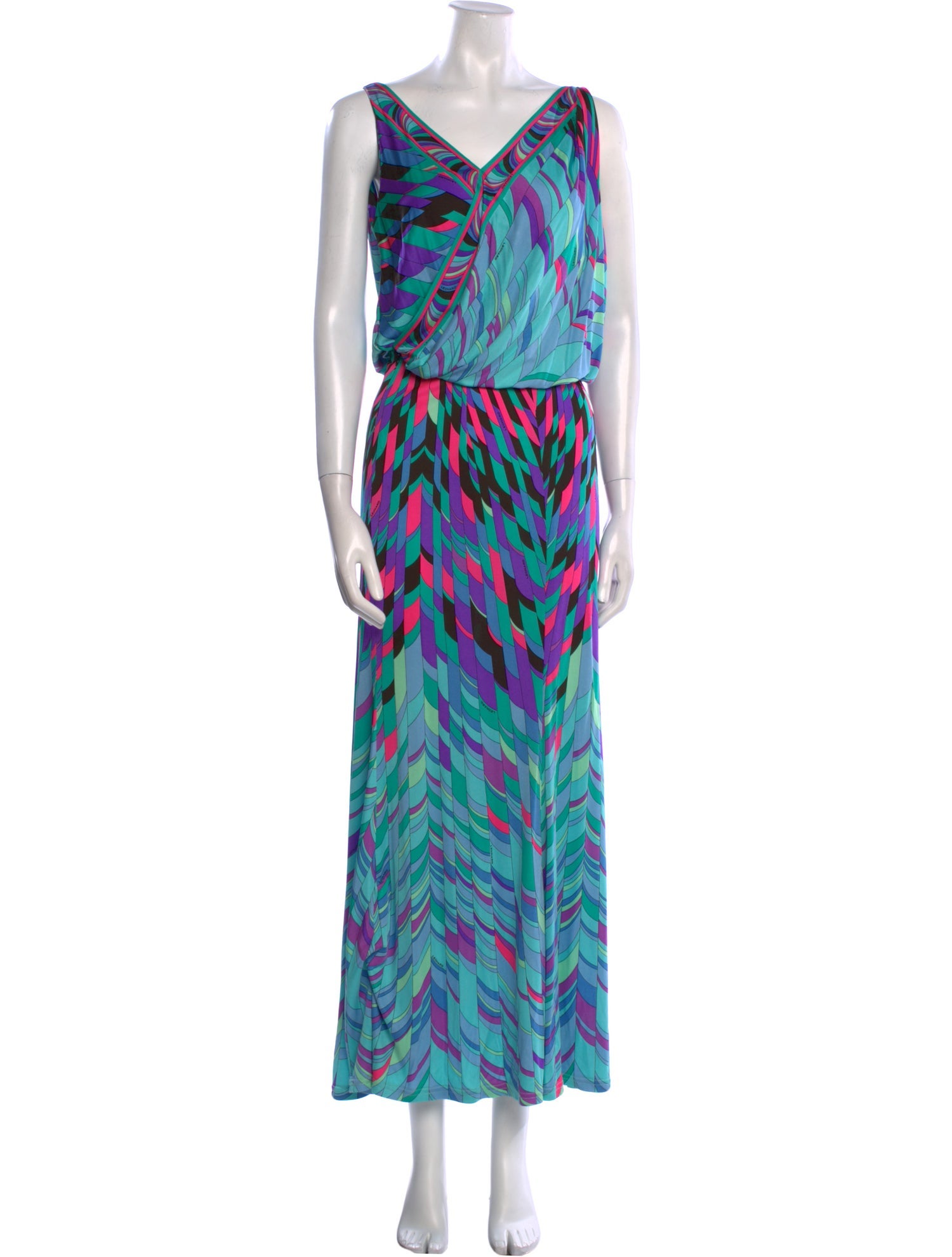 Leonard Silk Long Dress