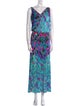 Leonard Silk Long Dress