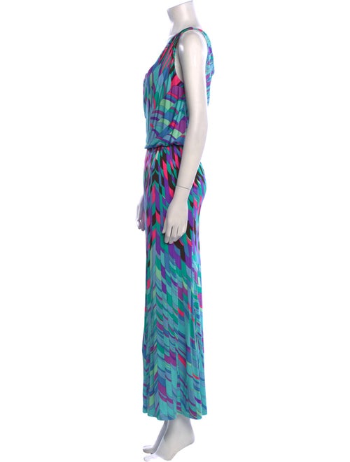 Leonard Silk Long Dress
