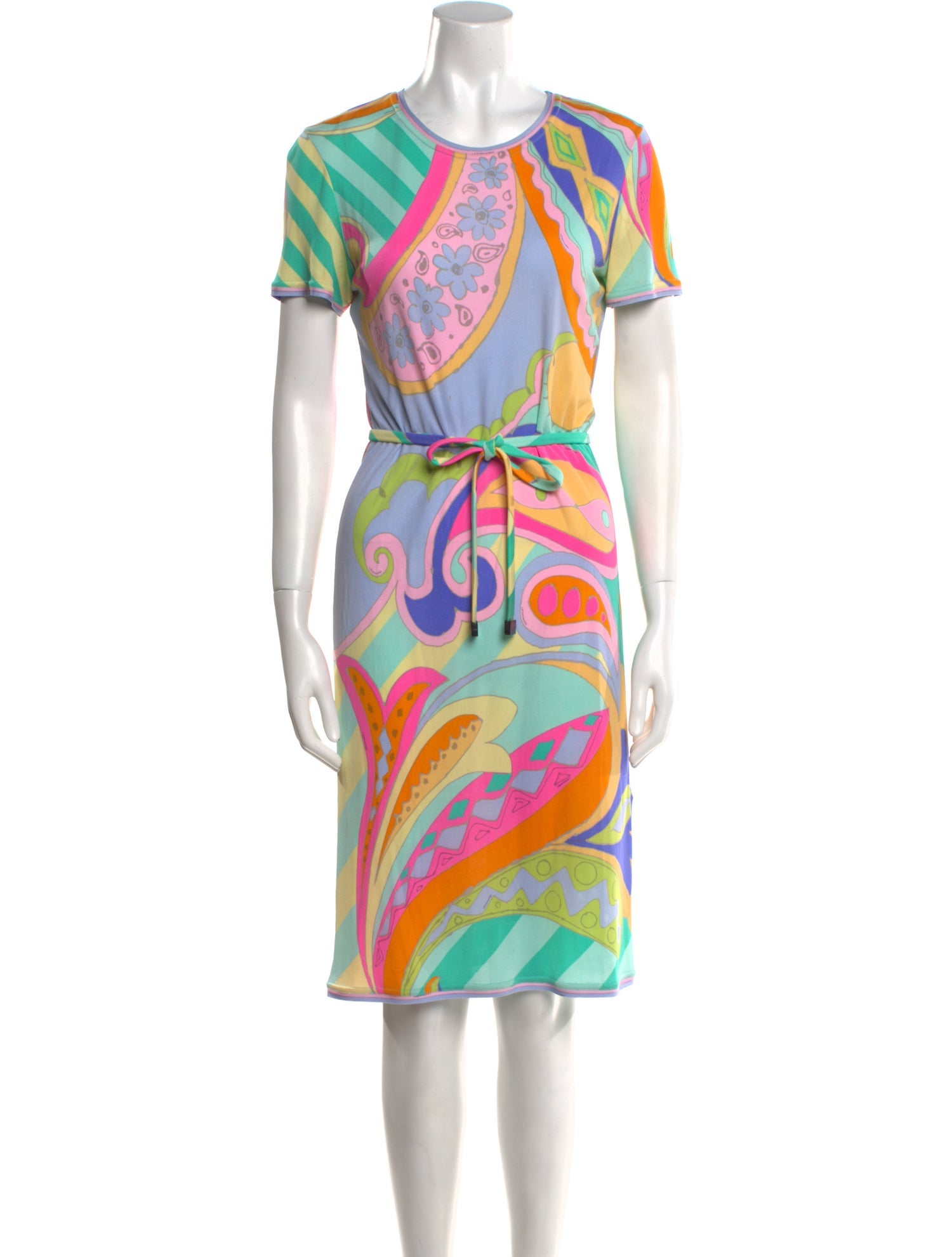 Leonard Silk Knee-Length Dress