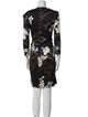 Leonard Silk Knee-Length Dress