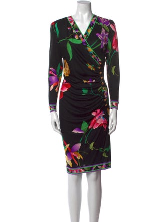 Leonard Silk Knee-Length Dress