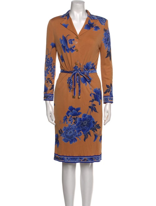 Leonard Silk Knee-Length Dress