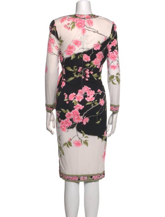 Leonard Silk Knee-Length Dress