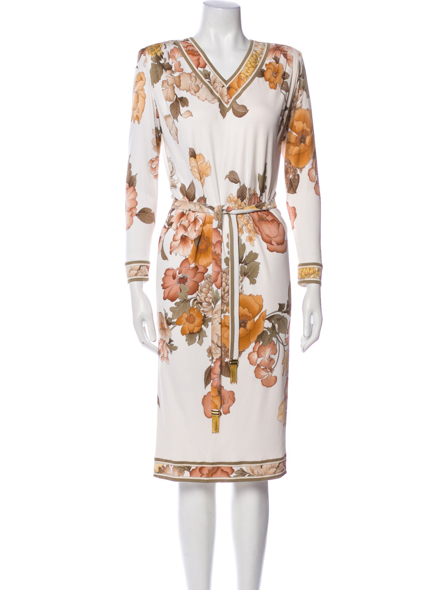 Leonard Silk Knee-Length Dress