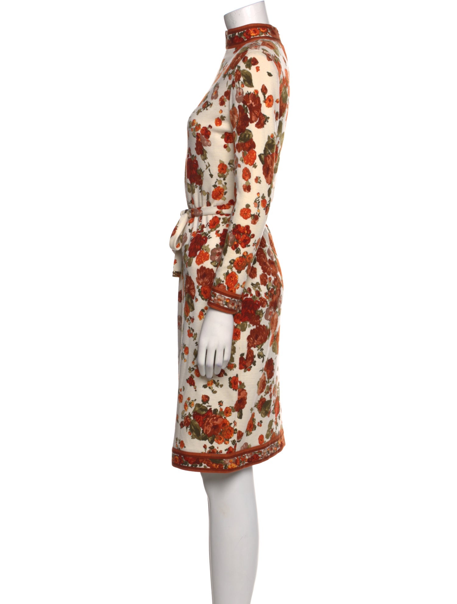 Leonard Floral Print Knee-Length Dress