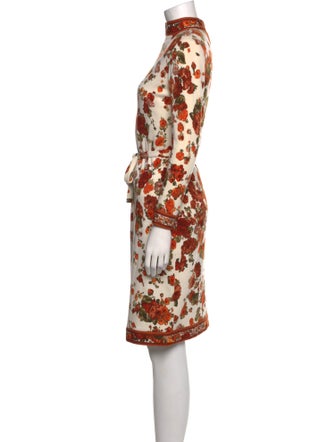 Leonard Floral Print Knee-Length Dress