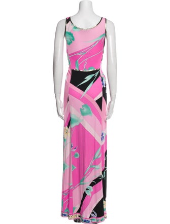 Leonard Silk Long Dress