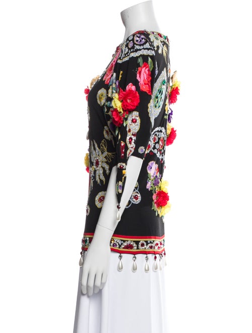 Leonard Silk Printed Blouse