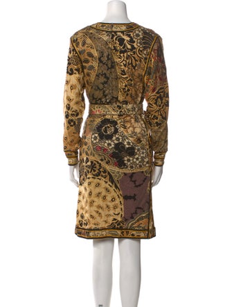 Leonard Silk Knee-Length Dress