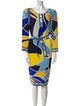 Leonard Silk Knee-Length Dress
