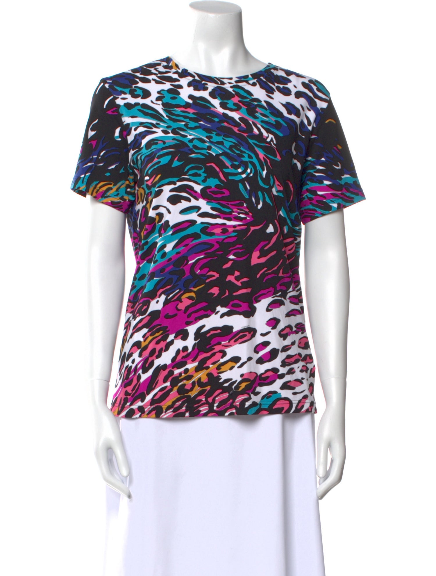 Leonard Animal Print Crew Neck T-Shirt