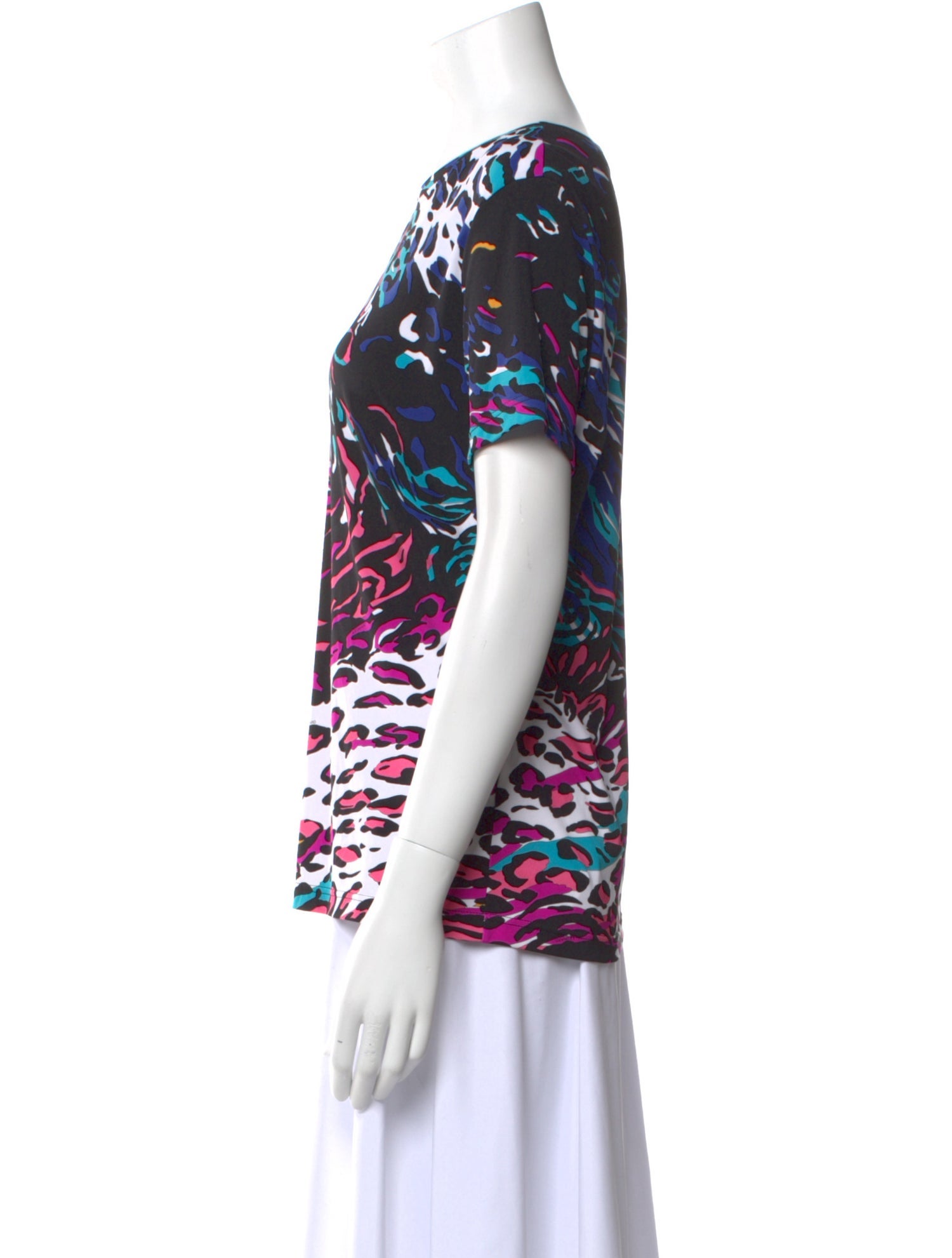 Leonard Animal Print Crew Neck T-Shirt