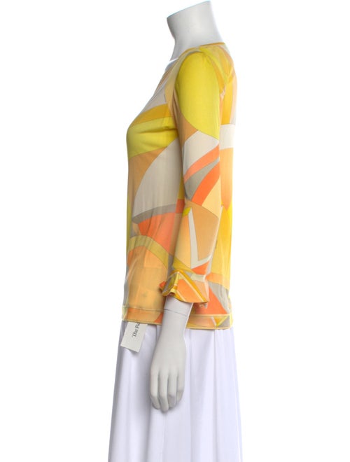 Leonard Printed Scoop Neck Blouse