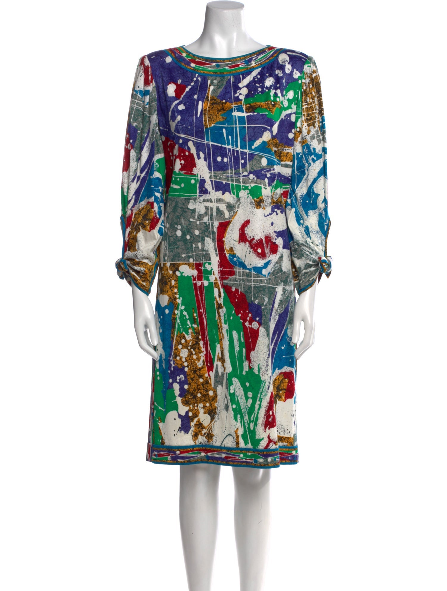 Leonard Printed Knee-Length Dress