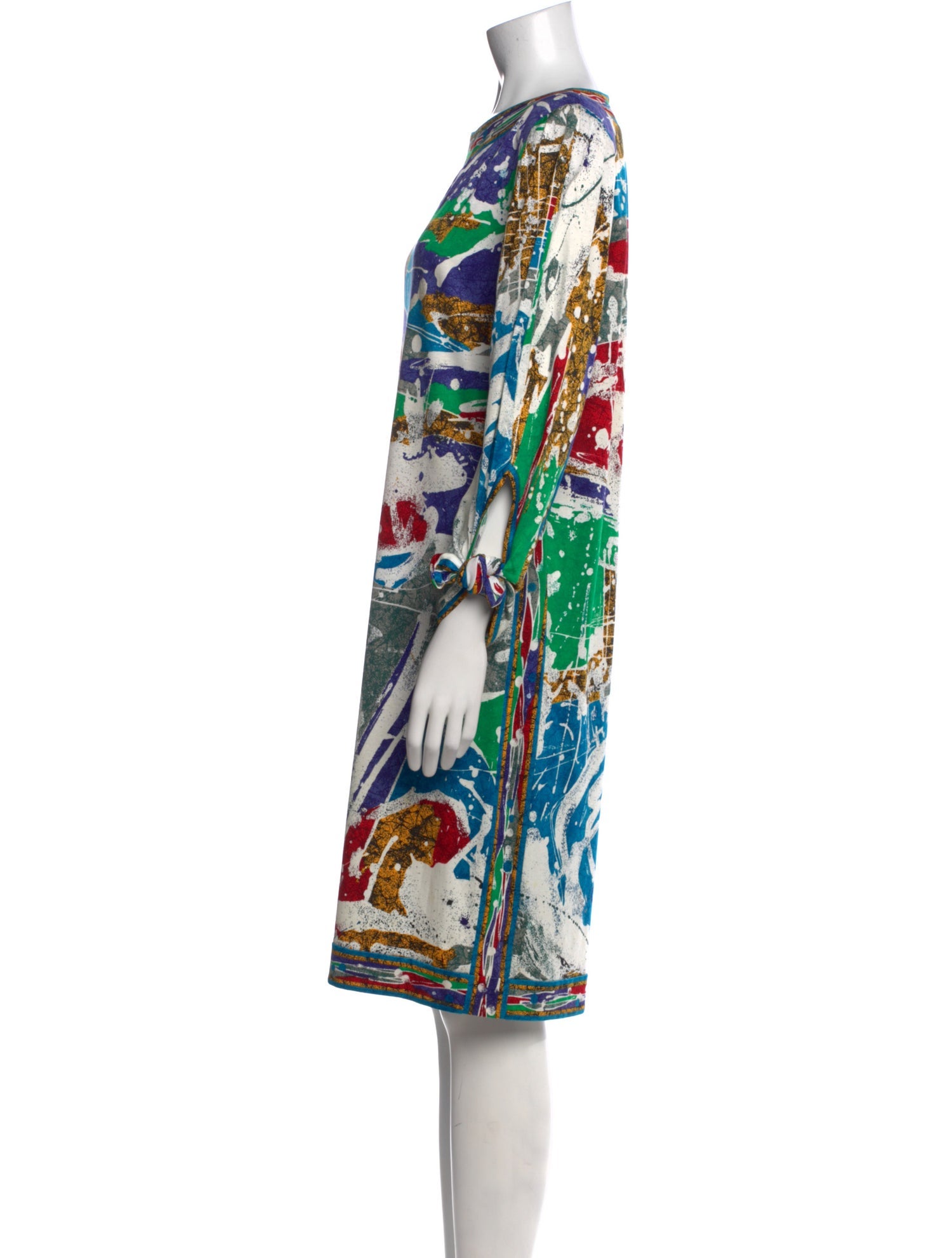 Leonard Printed Knee-Length Dress