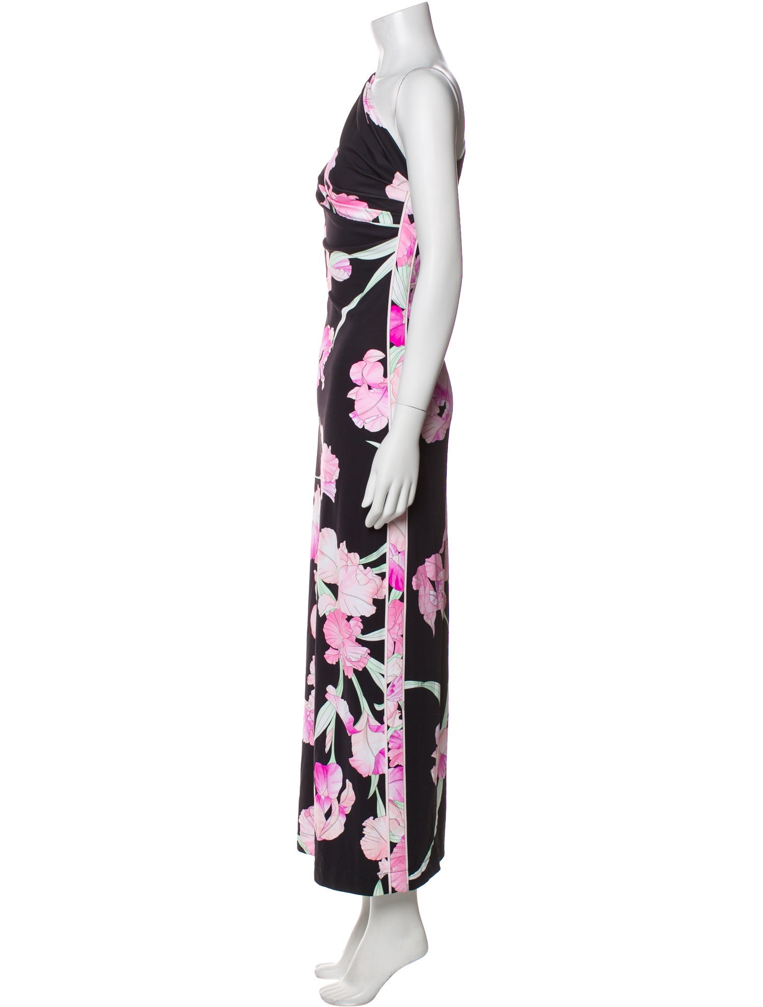Leonard Floral Print Long Dress