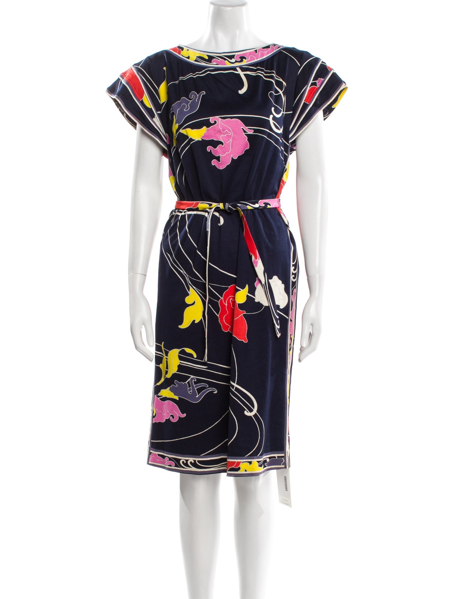 Leonard Floral Print Knee-Length Dress