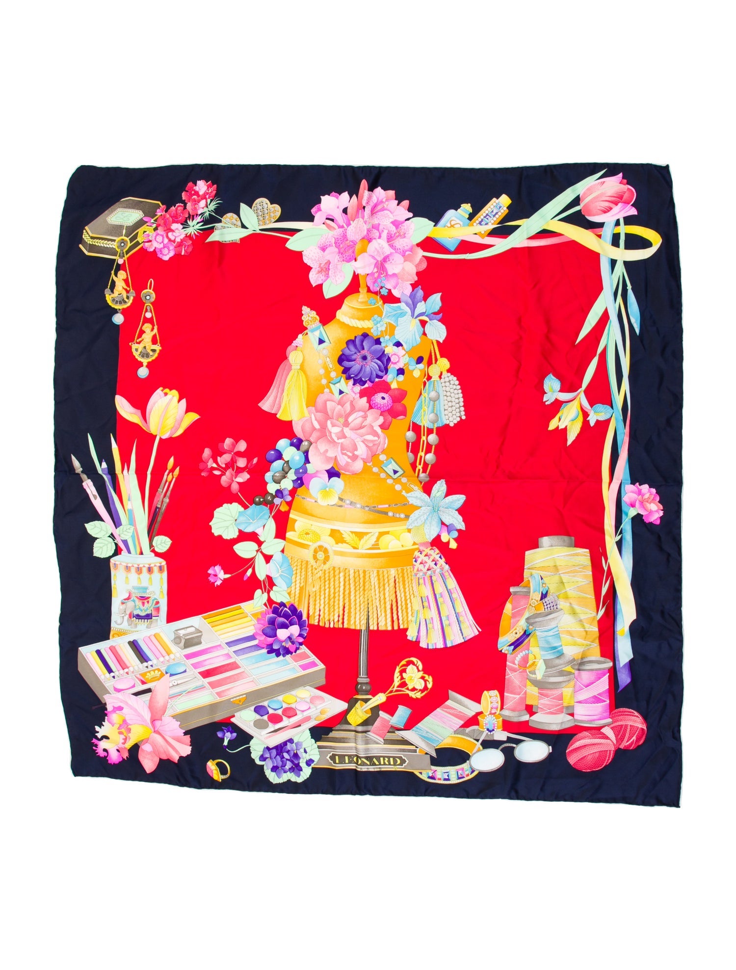 Leonard Silk Printed Scarf