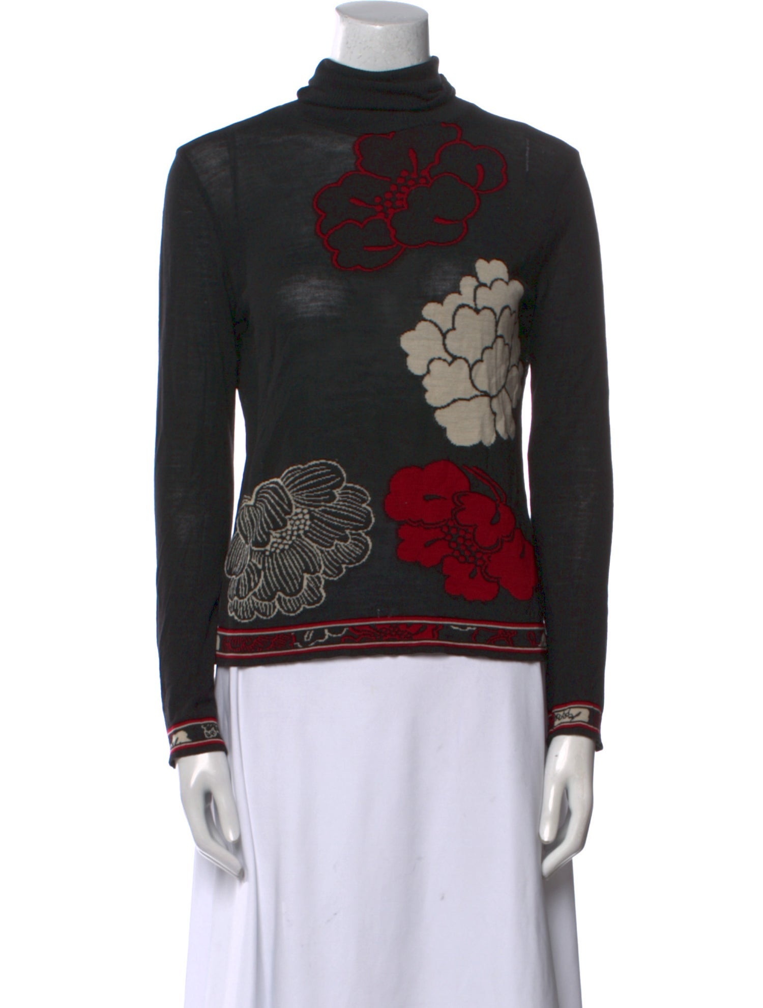 Leonard Merino Wool Printed Sweater