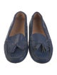 Leonardo Principe Leather Bow Accents Moccasins
