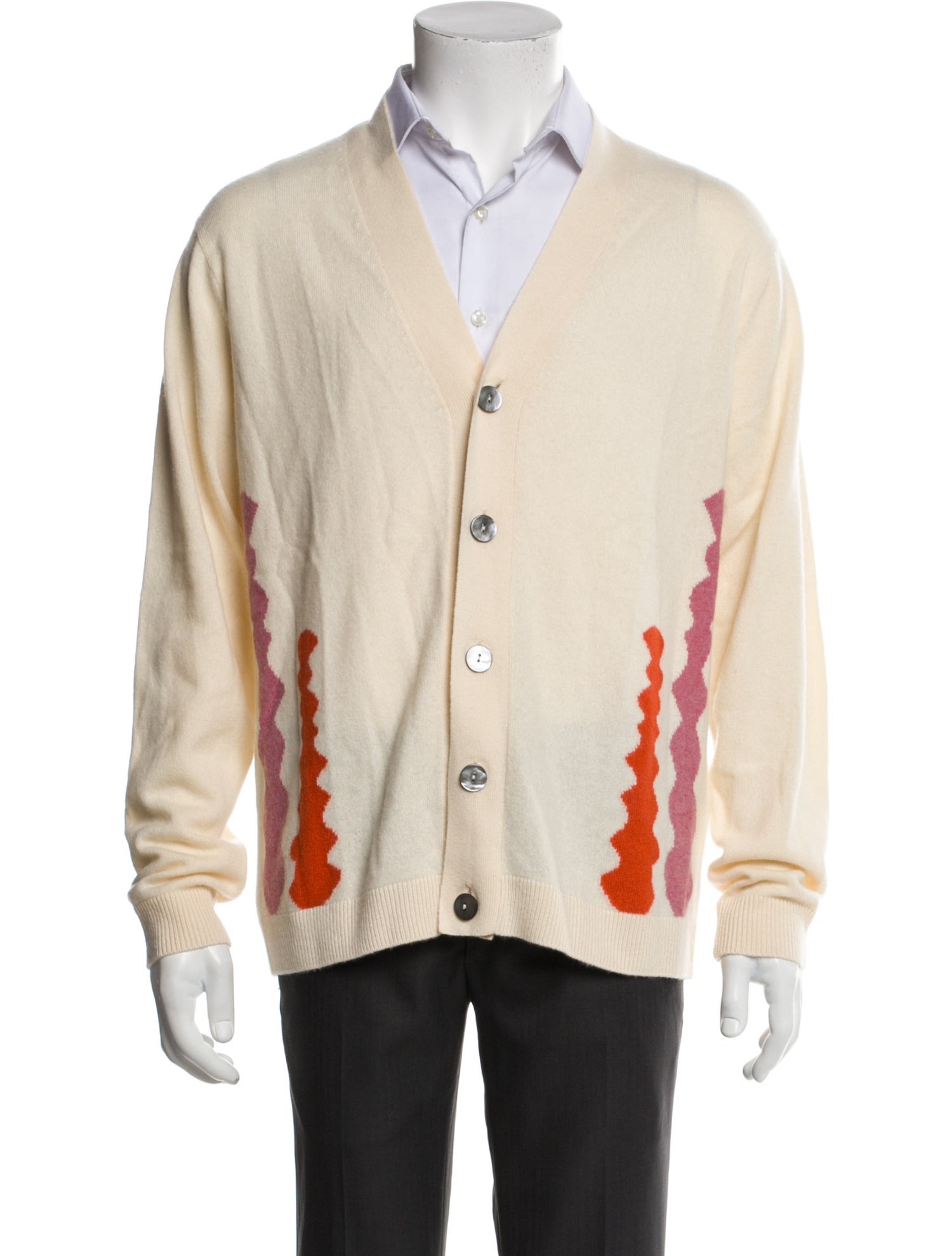 LERET LERET Cashmere Graphic Print Cardigan