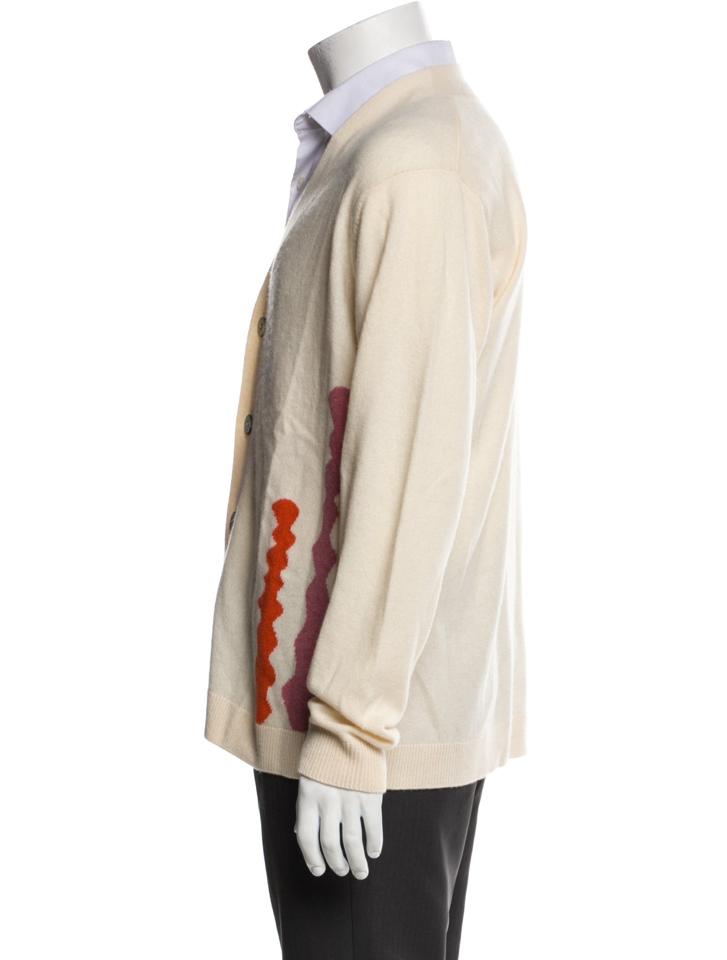 LERET LERET Cashmere Graphic Print Cardigan