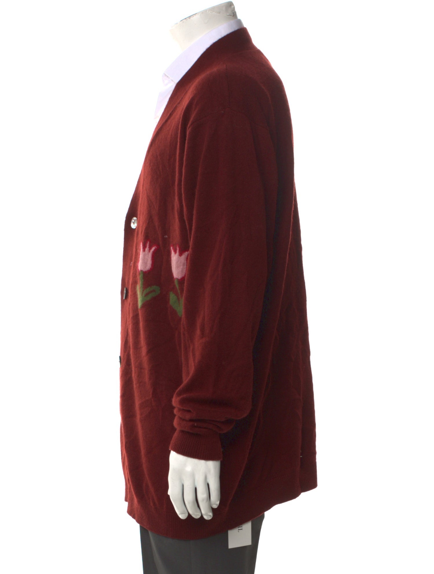 LERET LERET Cashmere Graphic Print Cardigan