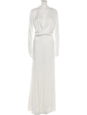 Les Héroïnes by Vanessa Cocchiaro Plunge Neckline Jumpsuit