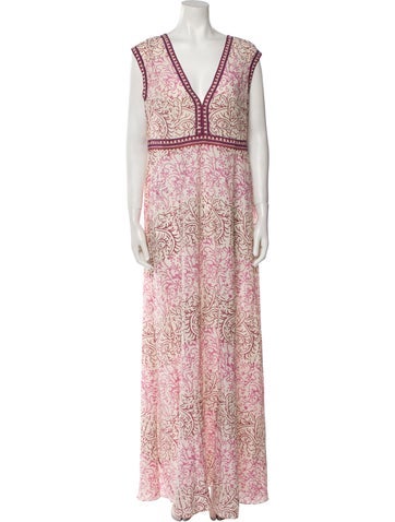 Le Sirenuse Positano Dresses Printed Long Dress Us0, It36 | XS